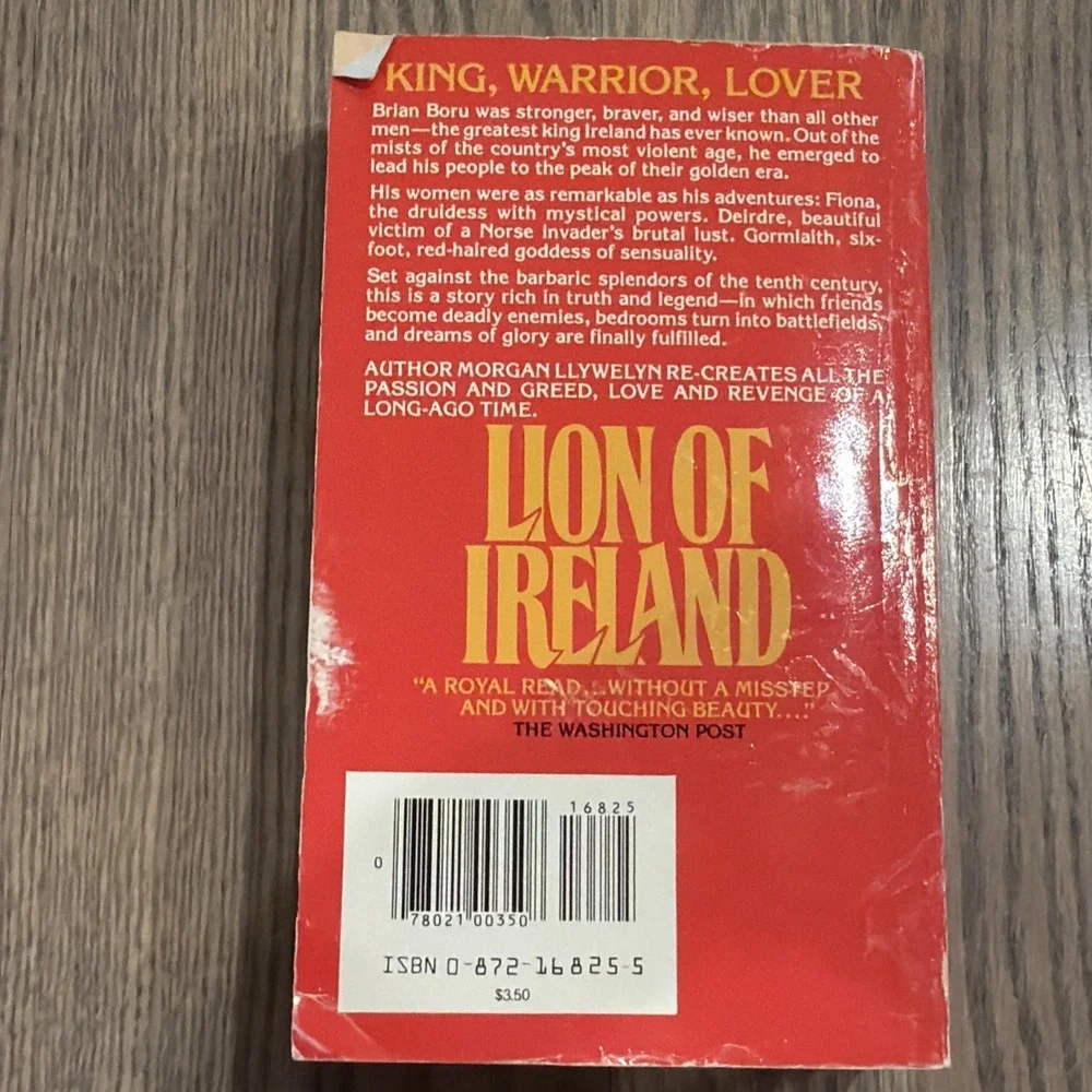 Lion of Ireland by Morgan Llywelyn 1981 Playboy Vintage Paperback VERY GOOD COND